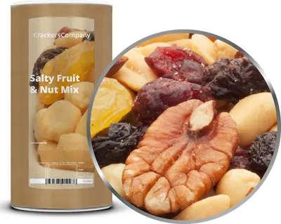 Produktbild von SALTY FRUIT & NUT MIX Membrandose groß 750g