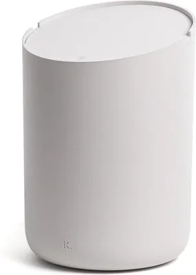 Image de Poubelle pour produits cosmétiques 2 L, antidérapante, taupe