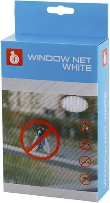 Produktbild von Insektenschutznetz Fensternetz weiß 150x90cm aus Glasfasergewebe mit Klettset