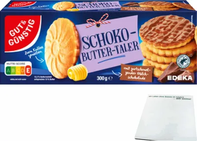 Produktbild von G&G Schoko-Buttertaler 300g (18er VPE) + usy Block