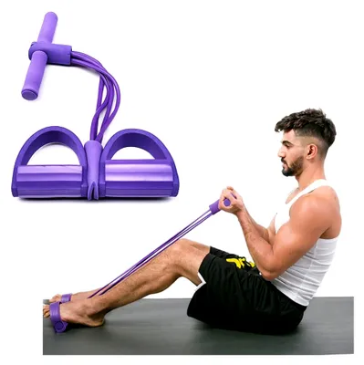 Produktbild von Pedal-Widerstandsband mit Pedalen für Fitness-Training von Taille, Beinen und Bauch
