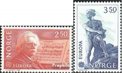 Produktbild von Briefmarken Norwegen 1983 Mi 885-886 (kompl.Ausg.) postfrisch Kunst