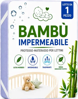 Immagine prodotto di Coprimaterasso impermeabile, 90x55 cm, per culla