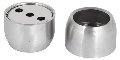 Kleiderstangenhalter Edelstahl 22 mm, 2 Stück, silber