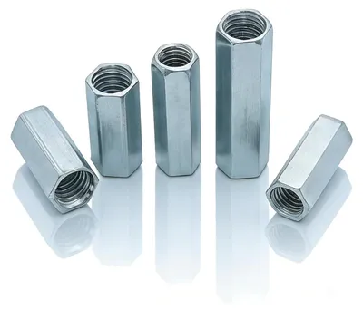 Imagen del producto de Casquillos roscados M12 x 40 mm, 15 unidades, acero galvanizado, tuercas hexagonales, para montaje