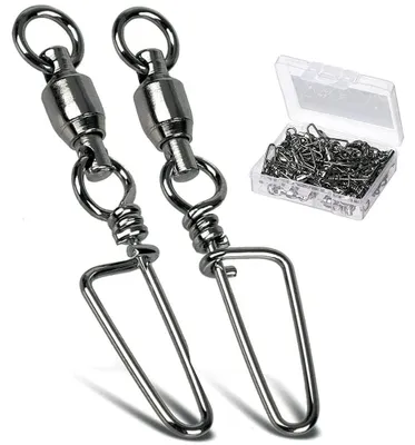 Imagen del producto de Angelwirbel, 25 unidades, acero inoxidable, capacidad de carga de 18 lbs, para la pesca