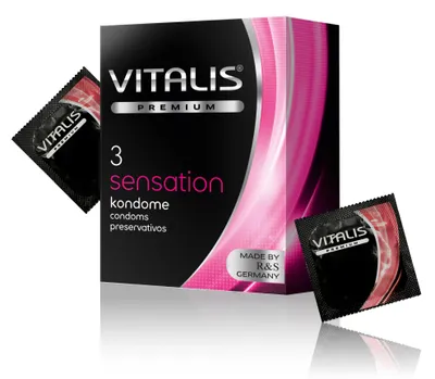 VITALIS Vitalis Premium Sensation – 3 prezerwatywy z efektem 3 – zdjęcie 1