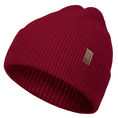 Zdjęcie produktu dla Czapka zimowa uni HEYO, wykonana z wełny merino, model HCU009, kolor czerwony