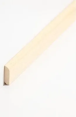 Produktbild von Abdeckleiste Massivholz 6 x 22 x 2000 mm Abachi zum Kleben, Clipsen, Schrauben & Nageln Massivholz Sockelleiste by PROVISTON 50 Meter | 25 Stück