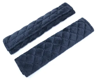 Obrázok produktu pre Poťahy bezpečnostných pásov – 2 kusy – Podložky na bezpečnostné pásy – Ochrana bezpečnostných pásov – Komfortné – Polyester – 27 x 6 cm