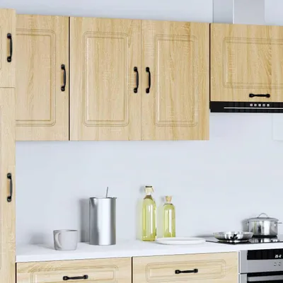 Image de vidaXL Armoire de cuisine suspendue Kalmar Chêne Sonoma Matériau dérivé du bois