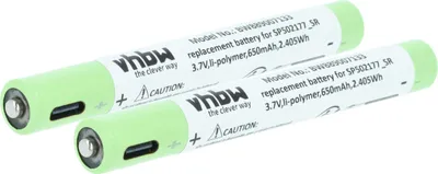 Produktbild von vhbw 2x Akku kompatibel mit Ledlenser P4R Core Taschenlampe Kopflampe (650 mAh, 3,7 V, Li-Polymer)