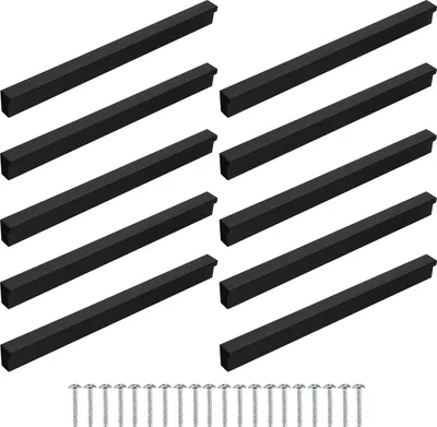 Produktbild von 10 kusov Nábytkové úchyty P160 Black Rozstup otvorov 160 mm + skrutky