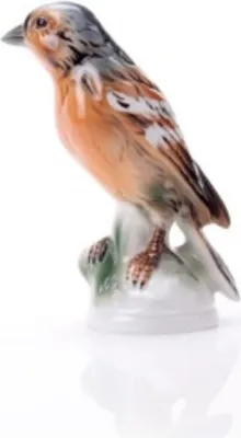 Immagine prodotto di Figurina in porcellana raffigurante un fringuello, realizzata a mano in modo realistico