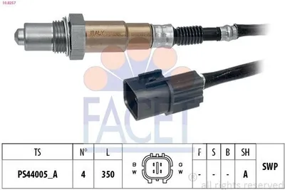 Produktbild von FACET Lambdasonde für HYUNDAI i30 (FD) Beheizt Planarsonde 350mm 10.8257