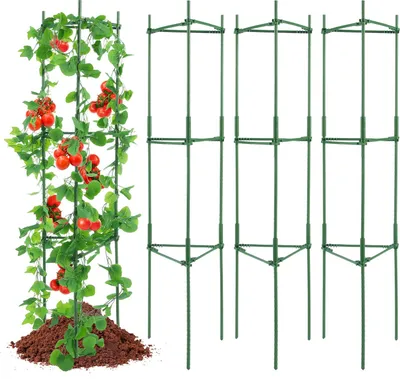 Produktbild von 4x Rankhilfe Blumenhalter Tomatenkäfig Pflanzenhalter Pflanzenstütze 160cm
