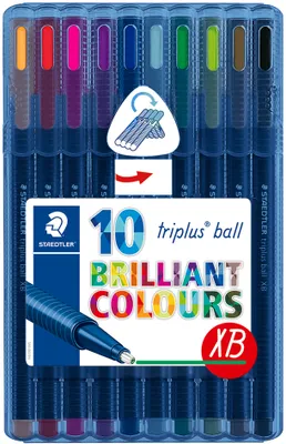 Produktbild von STAEDTLER Kugelschreiber triplus ball 437 XB 10er Etui