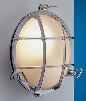 Produktbild von LED Außenleuchte Wand IP54 Glas Echt-Messing 3000 K 898 lm Maritim Wandlampe außen Terrasse Haus