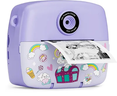 Obrázok produktu pre Instantná fotoaparát pre deti, detský fotoaparát, kompaktný fotoaparát s rozlíšením 1080P HD, okamžitý výtlačok fotografií