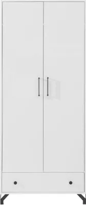 Produktbild von Kleiderschrank weiß hochglanz