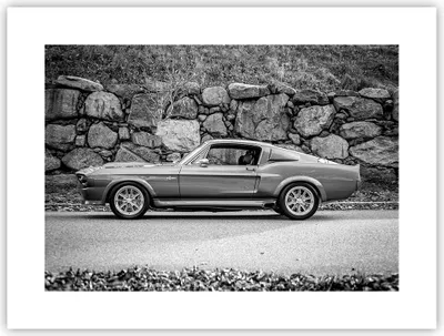 Produktbild von Poster - Poster ohne Rahmen - Auto Ford Mustang - 40x30 cm - Wand Bild - Wanddeko - Wandbilder - Kunstposter - Wandposter - Bilder - Kunstdruck - Wanddekoration - Wandbild - P2XAA40x30-5011