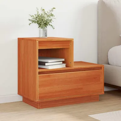 Produktbild von vidaXL Nachttisch Wachsbraun 60 x 34 x 51 cm Holzwerkstoff