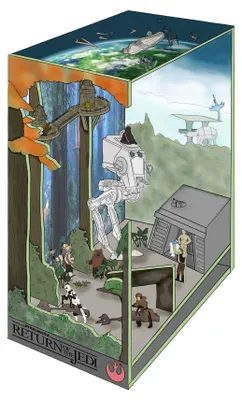 Zdjęcie produktu dla Revell Star Wars Tiny Adventures Książkowy Nook Bitwa o Endor 23 cm z diodą LED