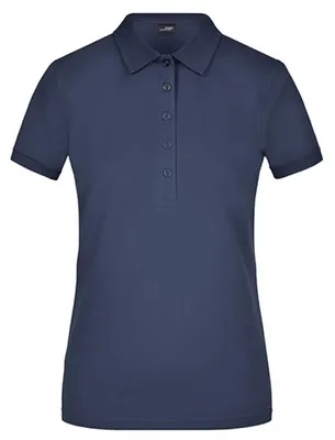 Produktbild von James+Nicholson JN709 | Damen Elastic Polo Piqué / Taillierter Schnitt - Farbe: Navy - Größe: L