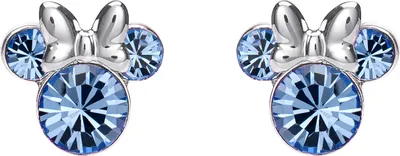 Image de Boucles d'oreilles Minnie Mouse bleu clair, taille unique, Disney Jewelry