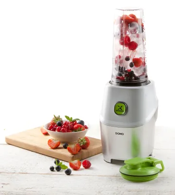 Produktbild von Blender cu 3 Recipiente Portabile cu Capac DOMO DO700BL, 1000 W