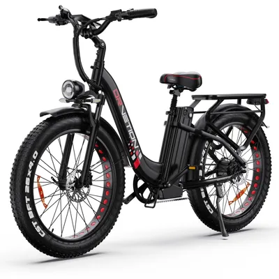 Immagine prodotto di DRVETION CTR26 Bicicletta elettrica - Batteria 48V20AH 26" Pneumatici Freni idraulici - Nero