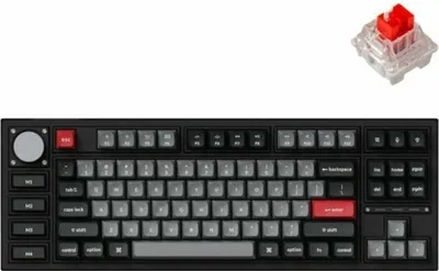 Image de Q3 Pro (noir/bleu-gris, DE-Layout, Keychron K Pro Red, Hot-Swap, cadre aluminium, RGB)