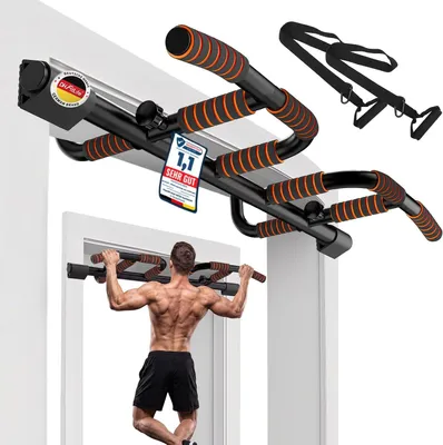 Zdjęcie produktu dla DH FitLife drążek do podciągania bez wiercenia, z wieloma uchwytami, do futryn 65–92 cm, stabilny i antypoślizgowy