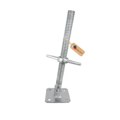 Immagine prodotto di GeZu Impex® mandrino per impalcature orientabile 500 mm, Ø 38 mm, mandrino inclinabile per impalcature, mandrino per impalcature gambe per impalcature con piastra di base mobile