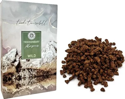 Produktbild von Paul & Paulina Trockenbarf Almgenuss pur 100% Wild 2kg gewolft + getrocknet