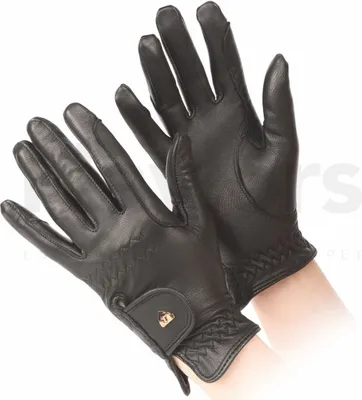 Produktbild von Aubrion - Damen Reithandschuhe, Leder ER1027 (XS) (Schwarz)