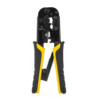 Obrázok produktu pre Krimpovacie kliešte na ethernetové konektory Deli Tools EDL4971, 4/6/8P, RJ45/RJ14/RJ12/RJ9