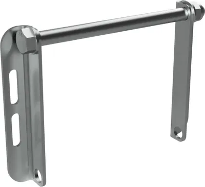 Produktbild von Kielrollenhalter C mit Achse für Seitenrolle Sliprolle Kielrolle Bootstrailer verzinkt SUPROD, 200 mm