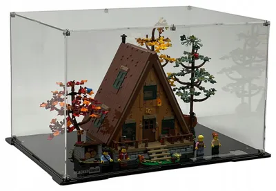 Produktbild von Blacked Brick Vitrine für LEGO® 21338 Ideas – Finnhütte