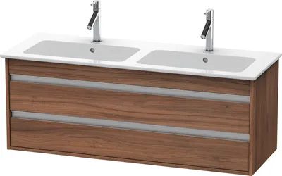 Produktbild von Waschtischunterbau KETHO 480x1270x475mm nussbaum natur nussbaum natur