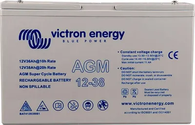 Produktbild von Victron AGM 12V 38Ah Deep Cycle Akku Batterie