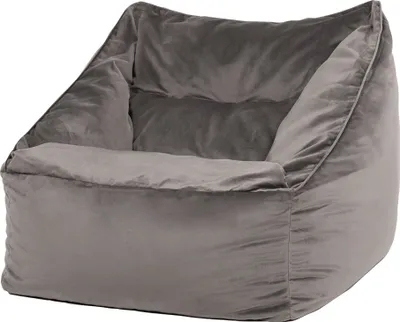 Produktbild von icon Riesen Sitzsack Sessel Bean Bag Natalia, Anthrazitgrau, Plüsch XXL Sitzsack Erwachsene mit Füllung Für Das Wohnzimmer, Riesensitzsack Sofa XXL - Hergestellt in Deutschland