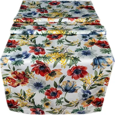 Produktbild von Tischdecke Tischläufer Druck Blütenpracht Frühling 50 x 150 cm