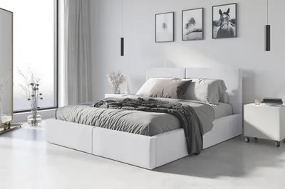 Obrázek produktu pro Manželská postel 180x200 JOSKA s matracemi - bílá