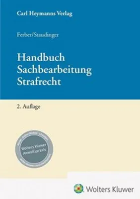 Obrázok produktu pre Handbuch Sachbearbeitung Strafrecht