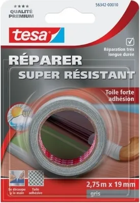 Produktbild von tesa Reparatur-Band super stark grau 2,75m x 19mm