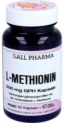 Produktbild von GALL PHARMA L-Methionin 500 mg GPH Kapseln, 60 St. Kapseln
