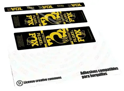 Produktbild von Stoßdämpfer-Aufkleber, Vinylmaterial, anpassbare Farben, Gelb 023