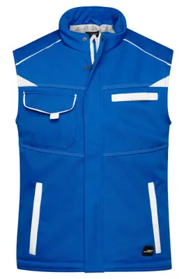 Produktbild von Workwear Softshell Padded Vest - COLOR - royal/white, Gr. XL