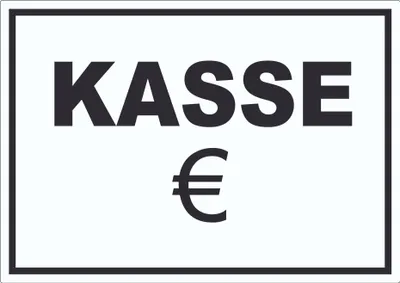 Produktbild von Kasse Aufkleber A7 (74x105mm)